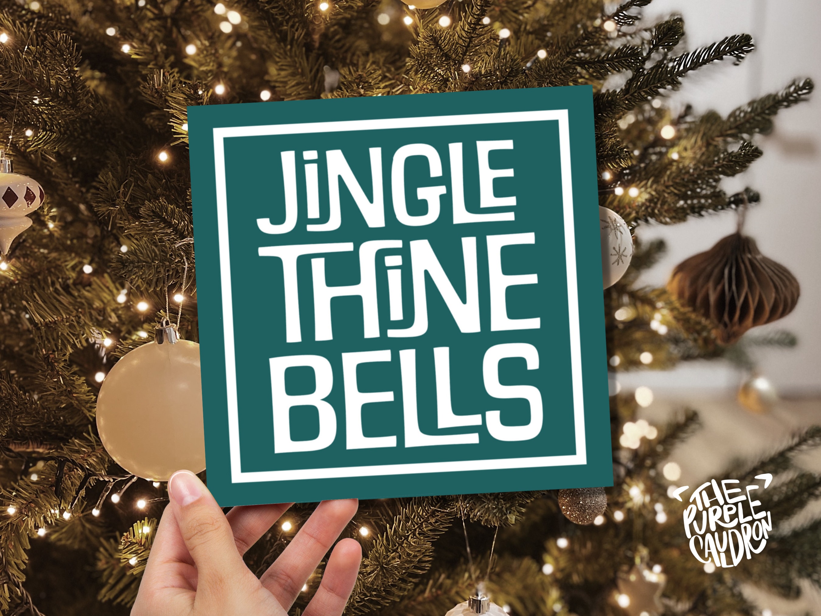 Cheeky Christmas Card Messages "Jingle Thine Bells" Medieval Old English Speak Red or Green Greetings Card Friends Tongue in Cheek Xmas 2025