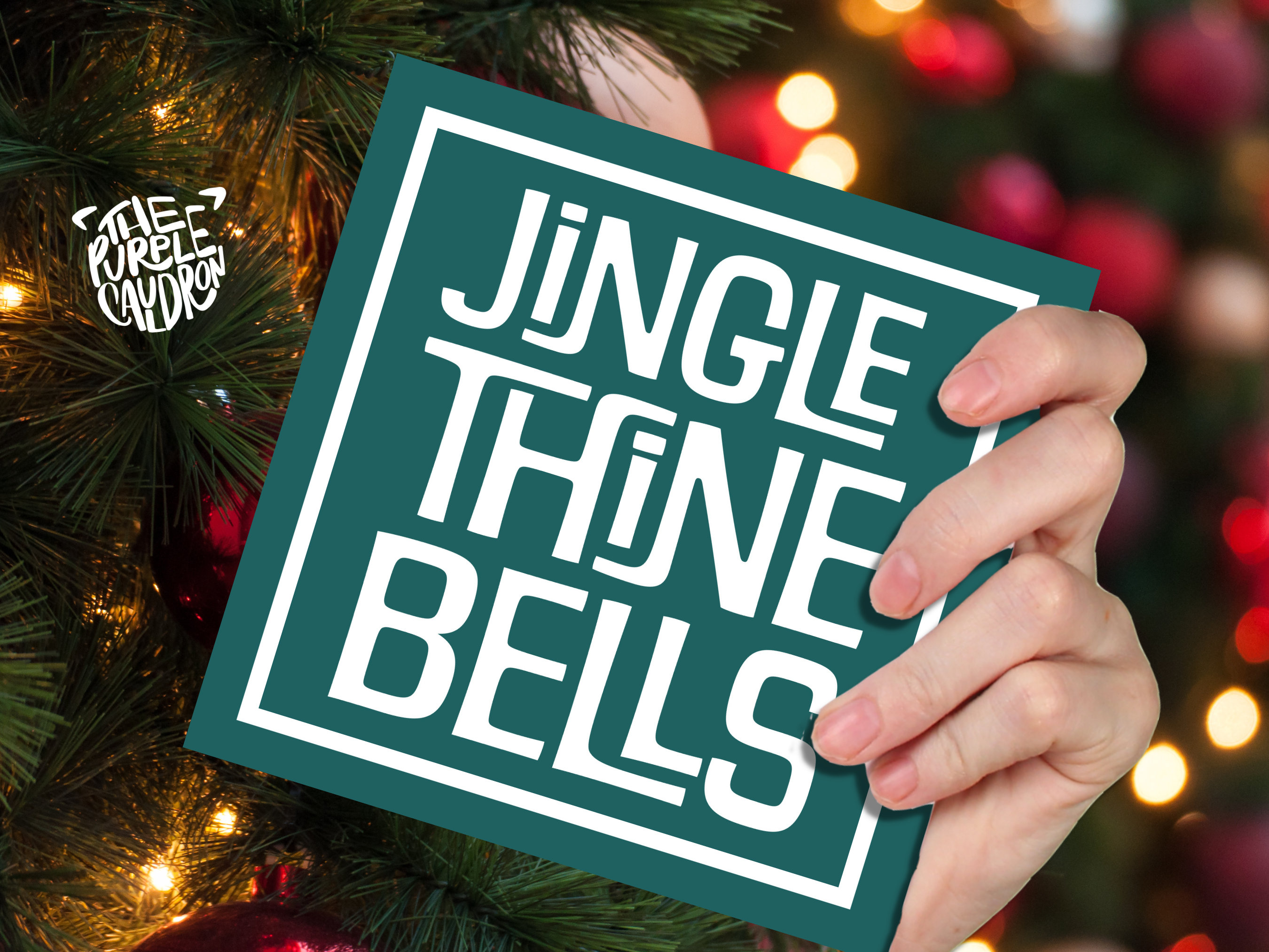 Cheeky Christmas Card Messages "Jingle Thine Bells" Medieval Old English Speak Red or Green Greetings Card Friends Tongue in Cheek Xmas 2025 - View 6