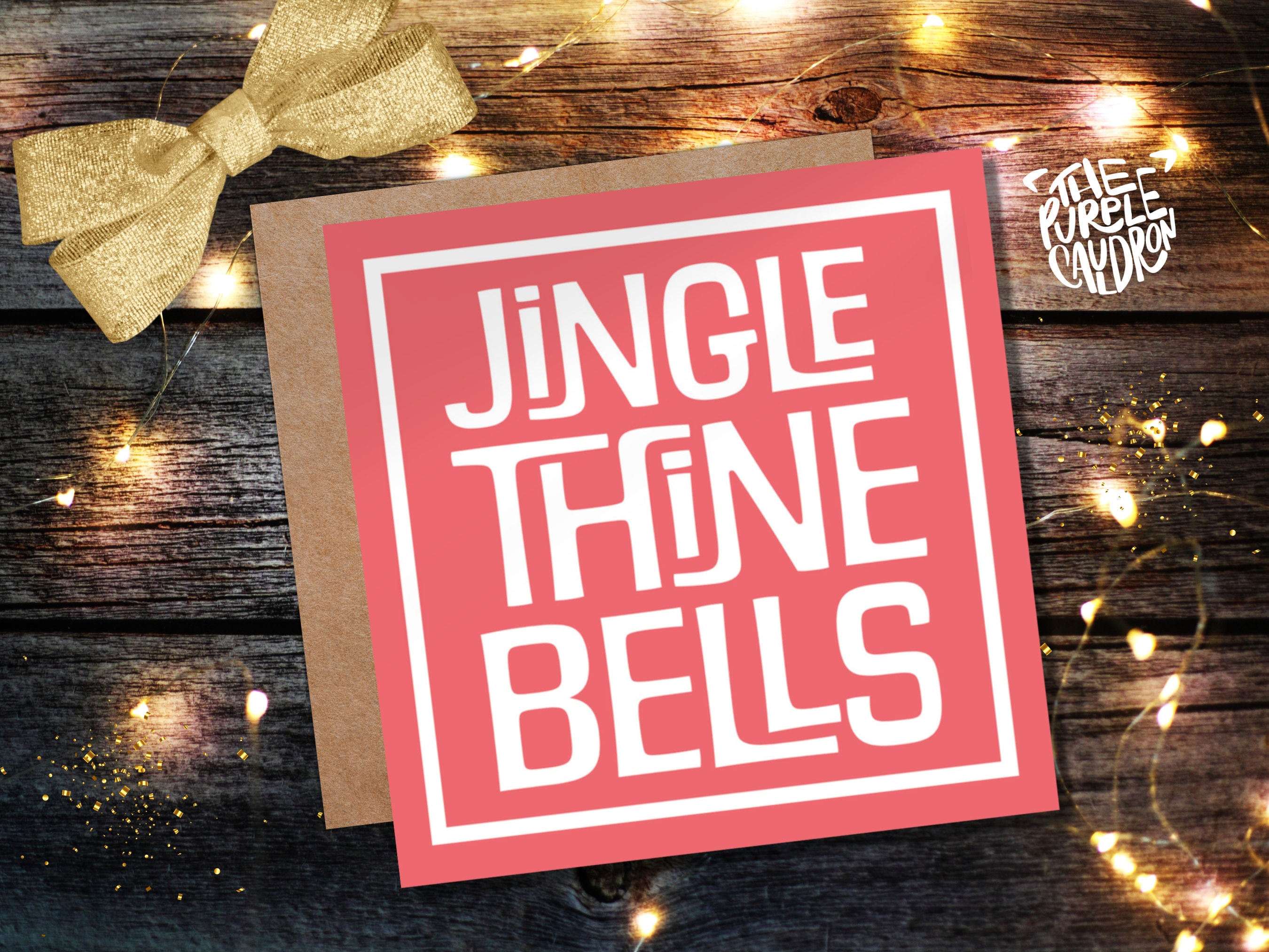 Cheeky Christmas Card Messages "Jingle Thine Bells" Medieval Old English Speak Red or Green Greetings Card Friends Tongue in Cheek Xmas 2025 - View 7