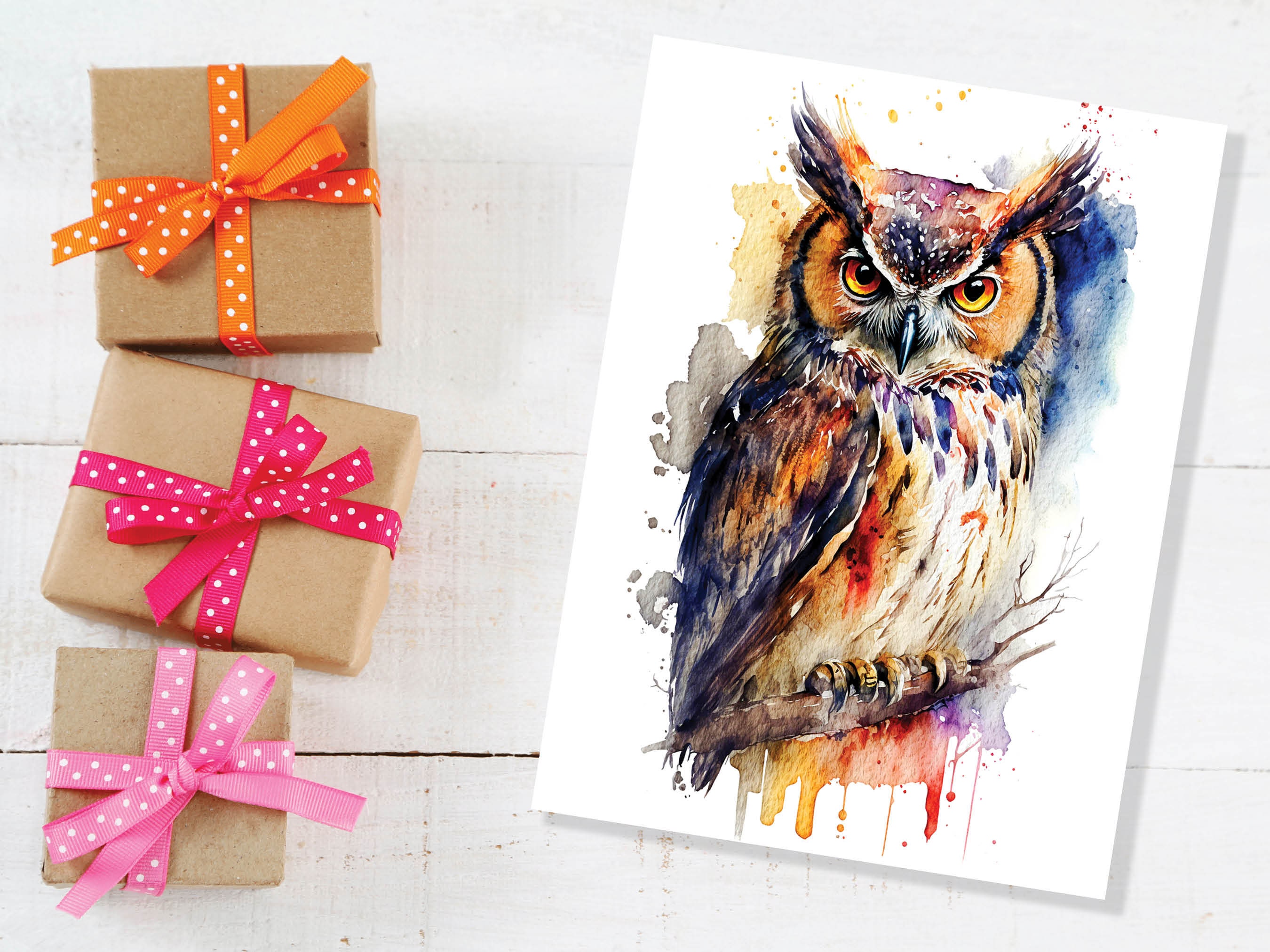 Owl Good Luck Card Birthday Graduation Well Done Exams School Leaving New Job Congratulations Dark Academia Thinking of You Greetings Cards - View 7