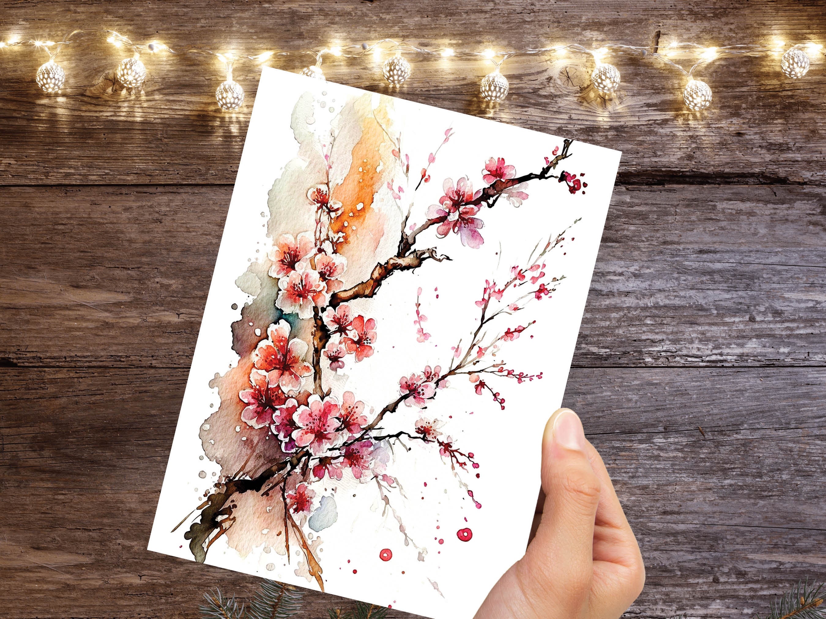 Japanese Cherry Blossom Card Pink Floral Flowers Mothering Sunday Happy Mothers Day Cards from Daughter Mum Birthday Cards BFF Greeting Card - View 8