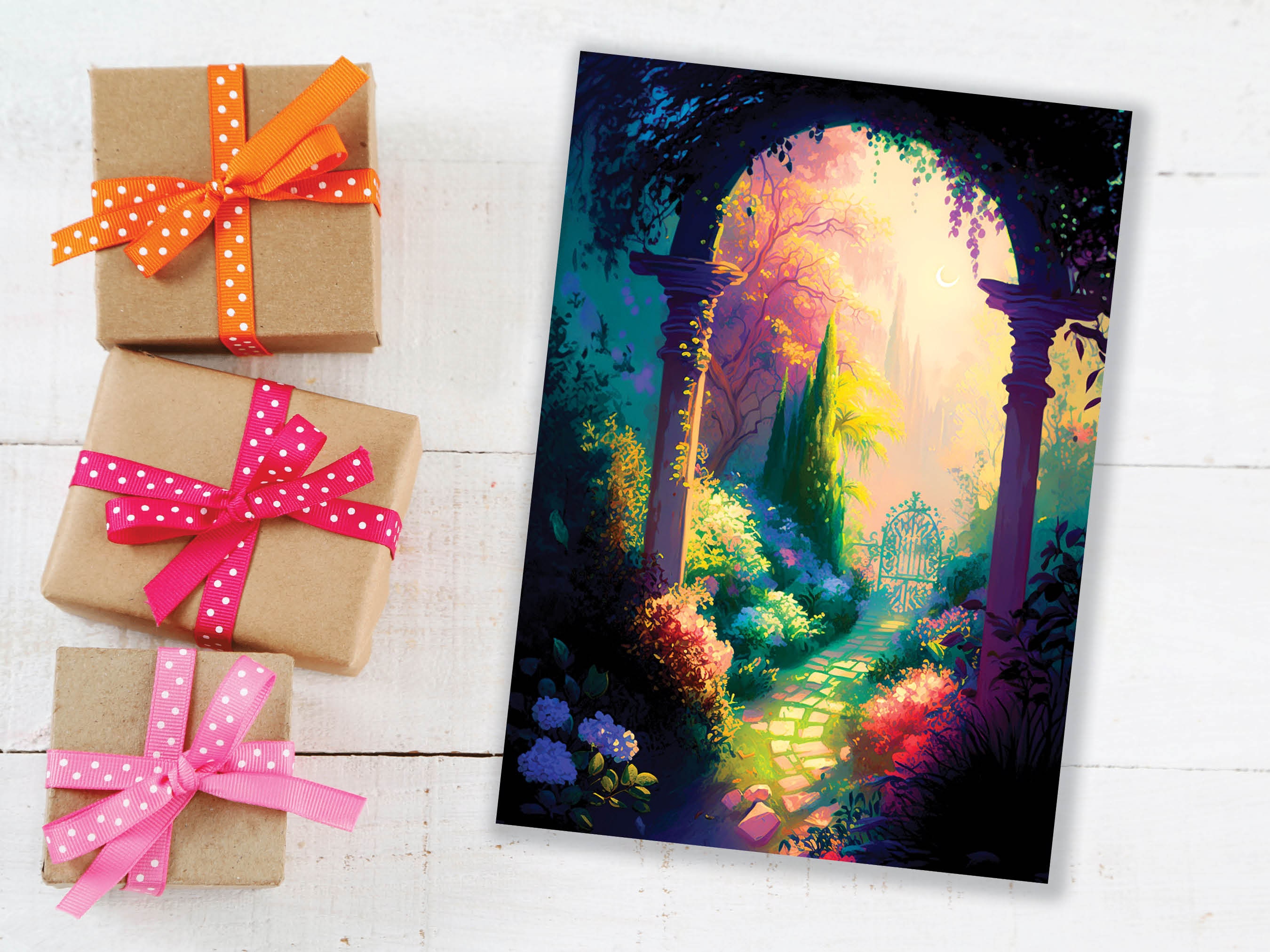 Safe Travels Card Mediterranean Garden Honeymoon Emigrating Wanderlust Retirement Moving Abroad New Life Adventures Gap Year Greeting Cards - View 7