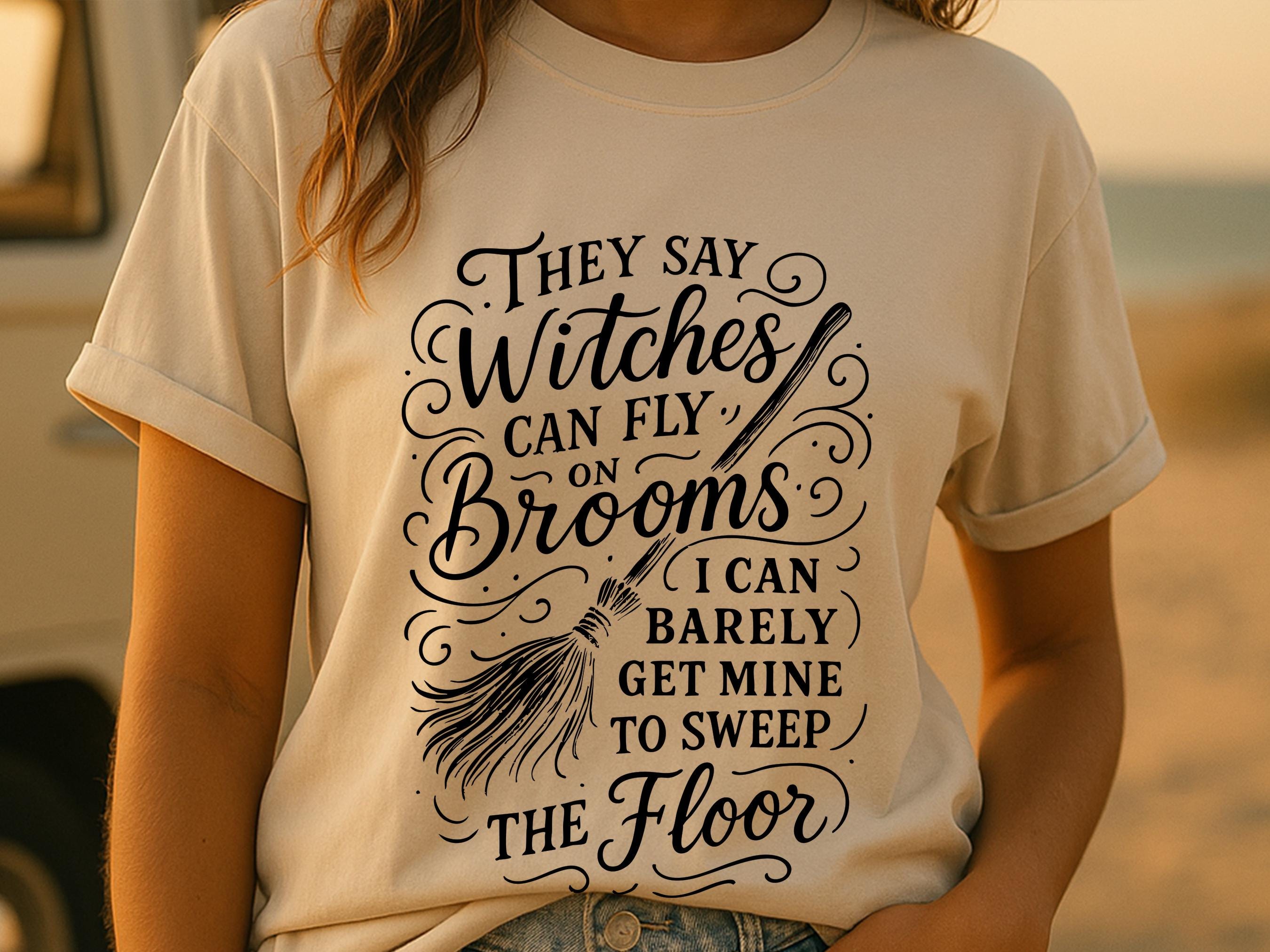 Funny Witch Shirt Women's Sarcastic Self Deprecating Humour Witchcore T-shirt Gift for Witchy Woman Gothic Halloween Alt Goth Clothing Tee - View 4