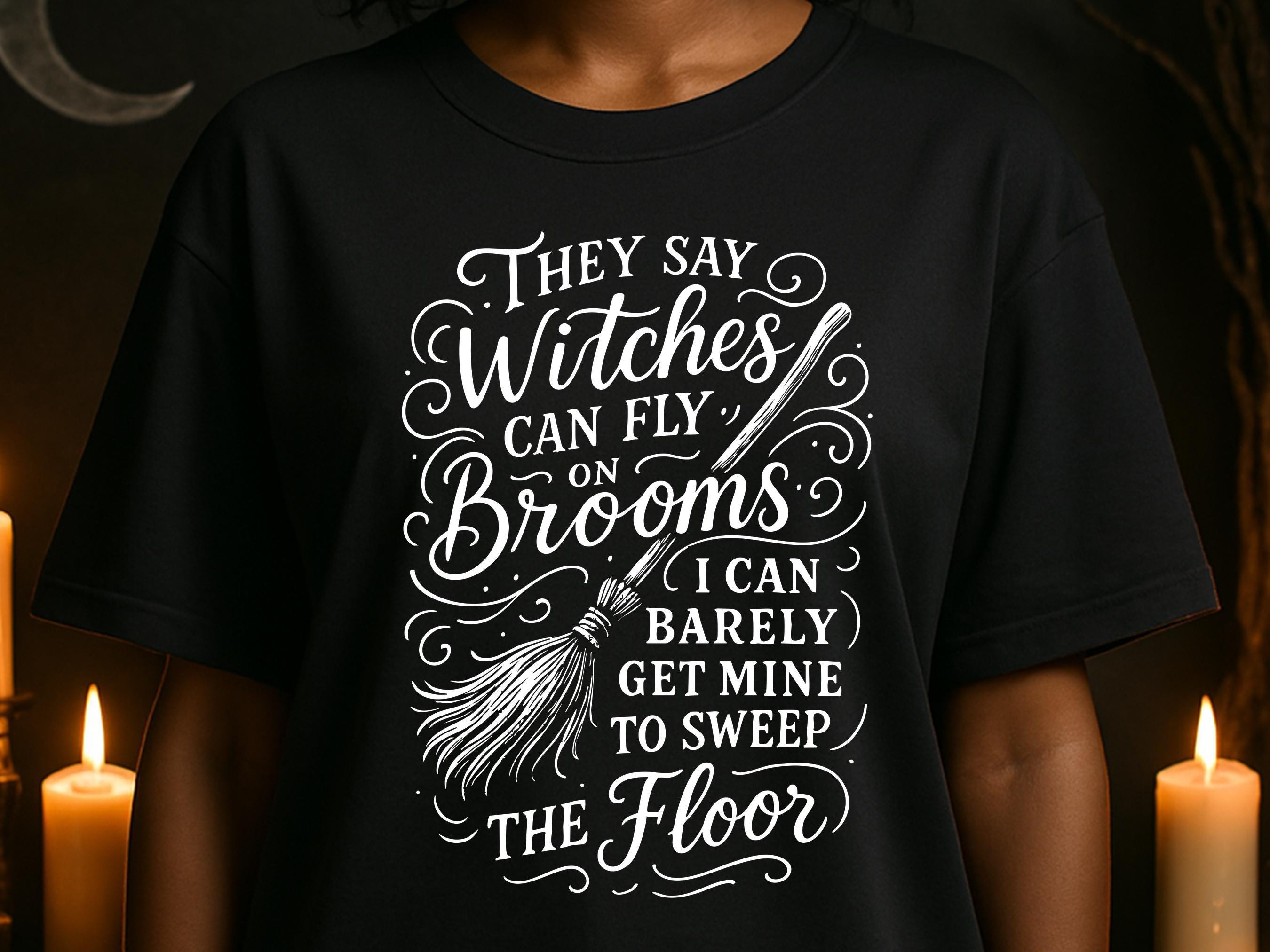 Funny Witch Shirt Women's Sarcastic Self Deprecating Humour Witchcore T-shirt Gift for Witchy Woman Gothic Halloween Alt Goth Clothing Tee - View 5