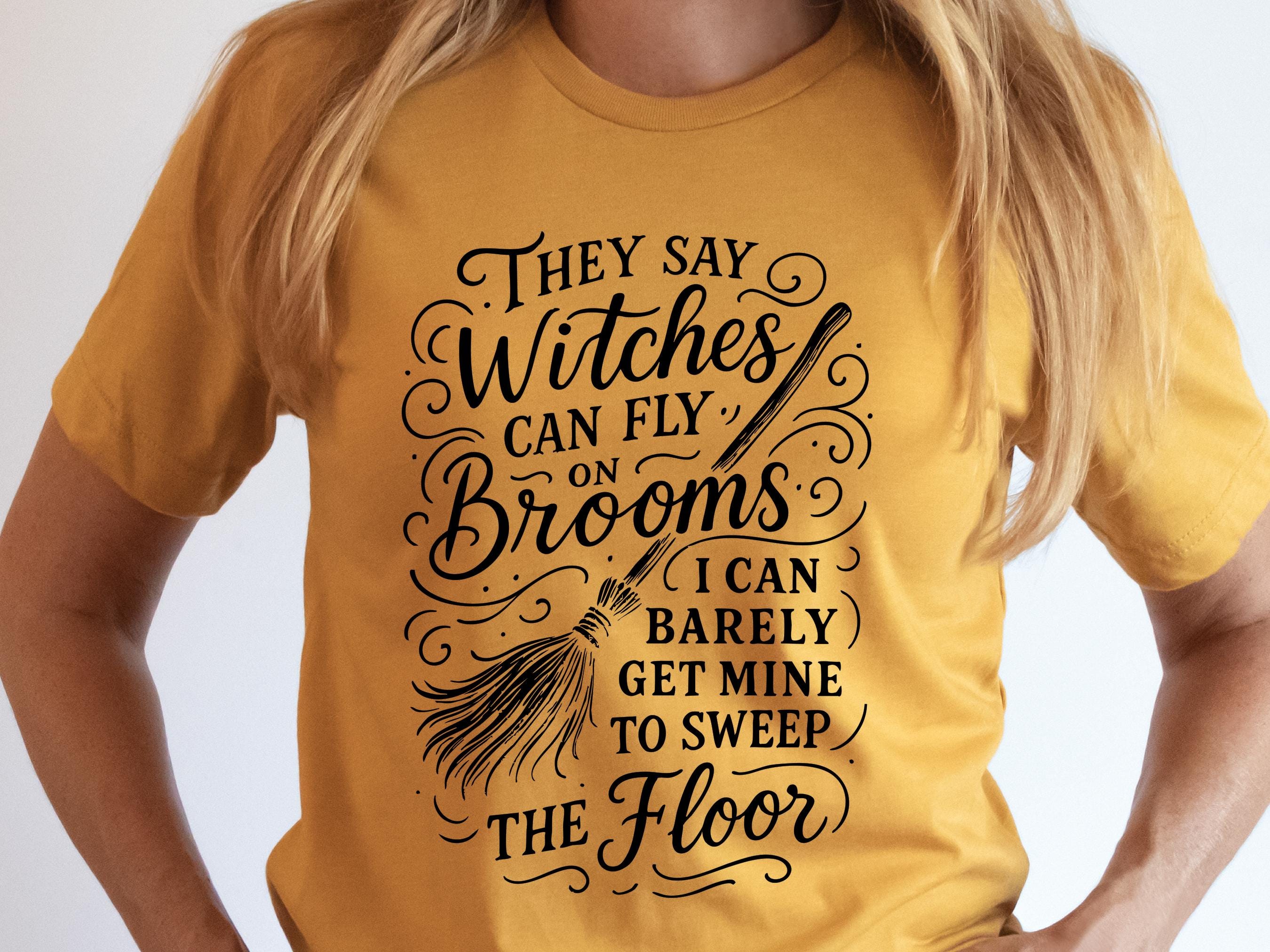 Funny Witch Shirt Women's Sarcastic Self Deprecating Humour Witchcore T-shirt Gift for Witchy Woman Gothic Halloween Alt Goth Clothing Tee - View 3