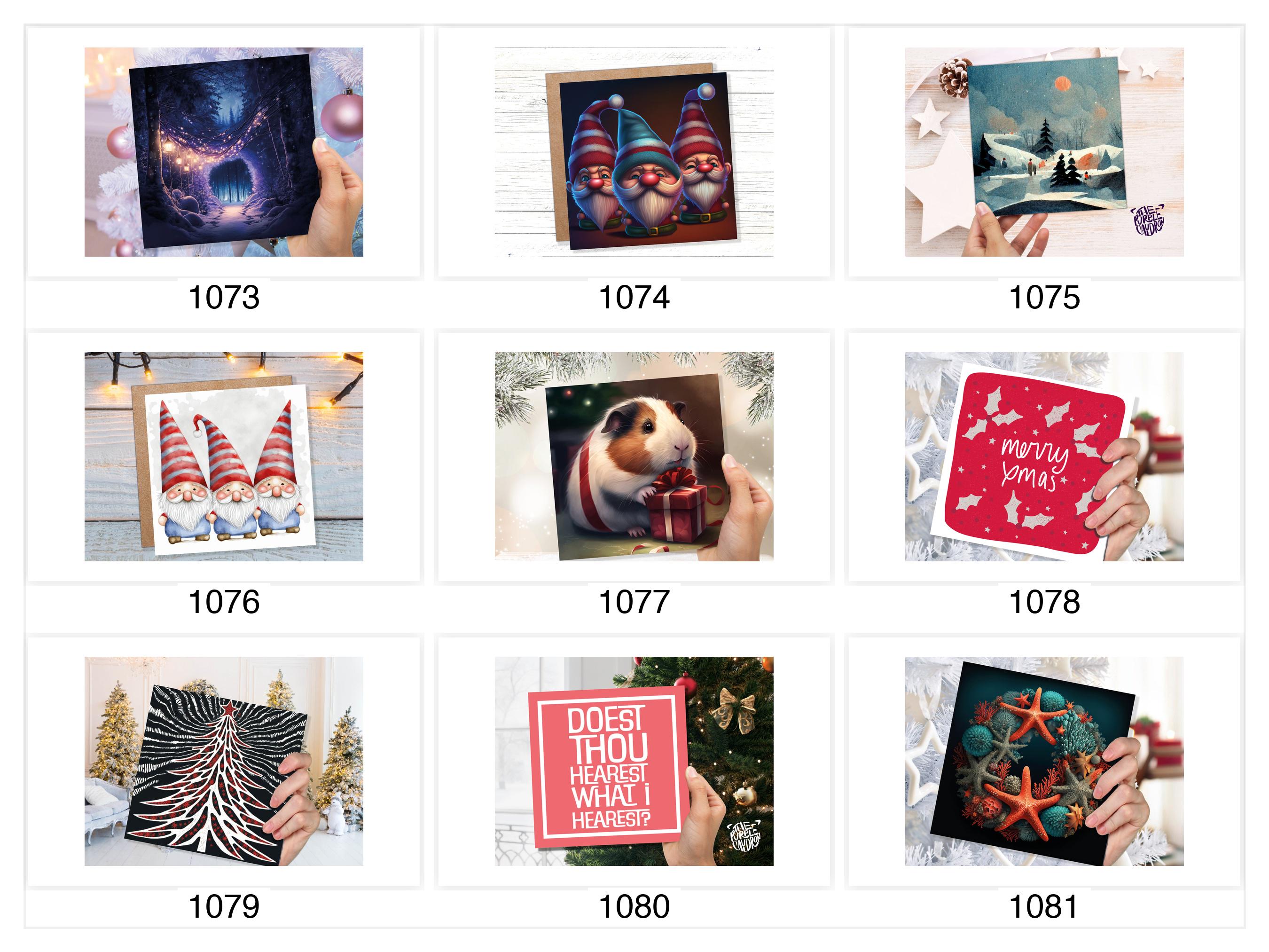 Mix & Match Christmas Cards - Choose Any 5 or 10 Cards from Shop - View 10