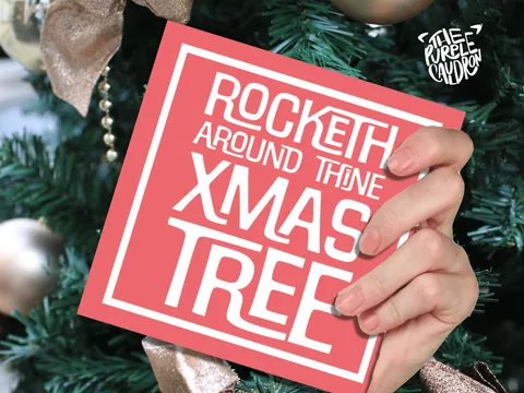 Medieval Christmas Card – Rocketh Around - View 2