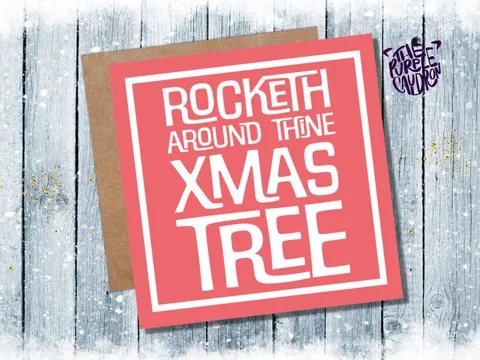 Medieval Christmas Card – Rocketh Around - View 4