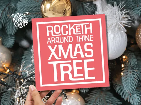 Medieval Christmas Card – Rocketh Around - View 3