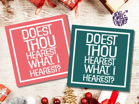 Medieval Christmas Card – Hearest Thou - View 7