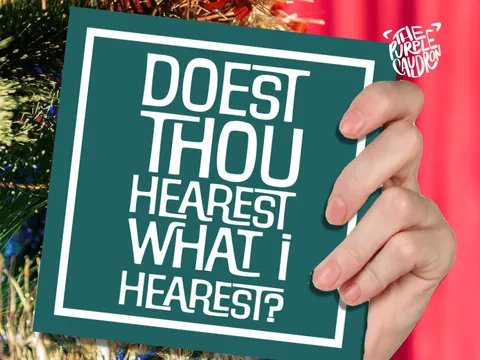Medieval Christmas Card – Hearest Thou - View 4