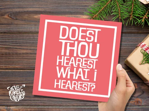 Medieval Christmas Card – Hearest Thou - View 6