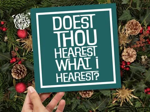 Medieval Christmas Card – Hearest Thou - View 5
