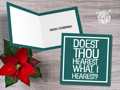 Medieval Christmas Card – Hearest Thou - View 8