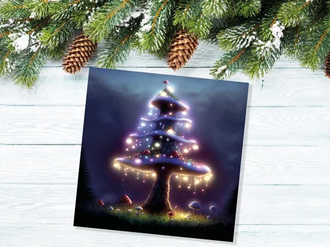 Magical Mushroom Tree House Card - View 7