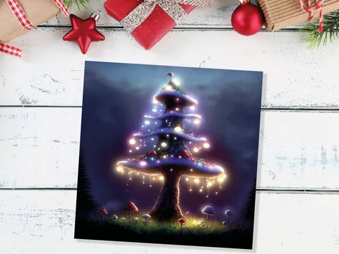 Magical Mushroom Tree House Card - View 3
