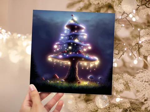 Magical Mushroom Tree House Card - View 8