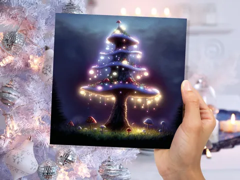 Magical Mushroom Tree House Card - View 6