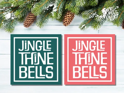 Jingle Thine Bells Medieval Xmas Card - View 3