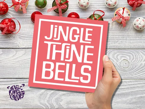 Jingle Thine Bells Medieval Xmas Card - View 5