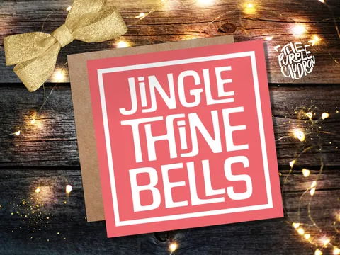 Jingle Thine Bells Medieval Xmas Card - View 7