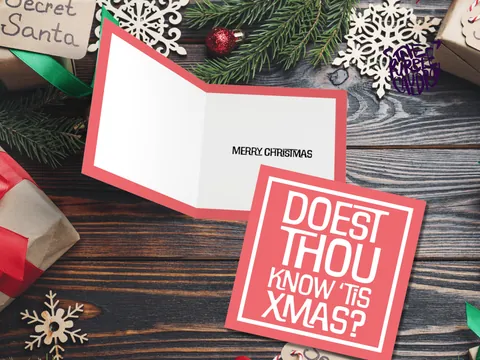 Medieval Christmas Card – Old English