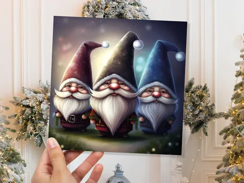 Glowing Gnomes Christmas Card - View 4