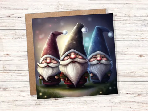 Glowing Gnomes Christmas Card - View 3