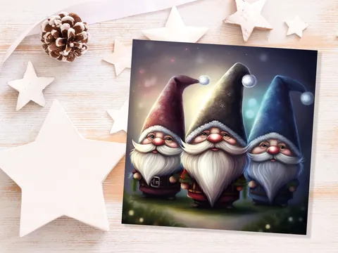 Glowing Gnomes Christmas Card - View 9