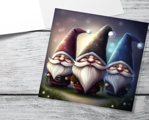 Glowing Gnomes Christmas Card - View 2