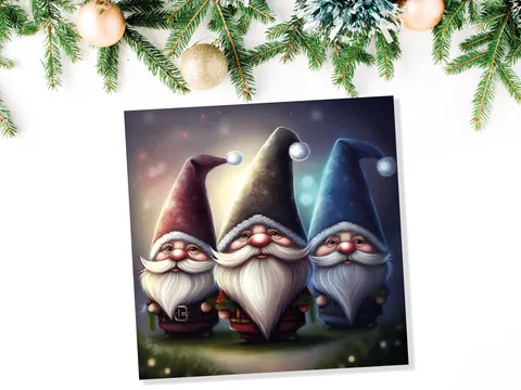 Glowing Gnomes Christmas Card - View 7