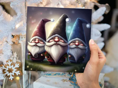 Glowing Gnomes Christmas Card - View 5