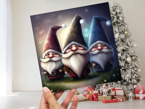 Glowing Gnomes Christmas Card - View 10