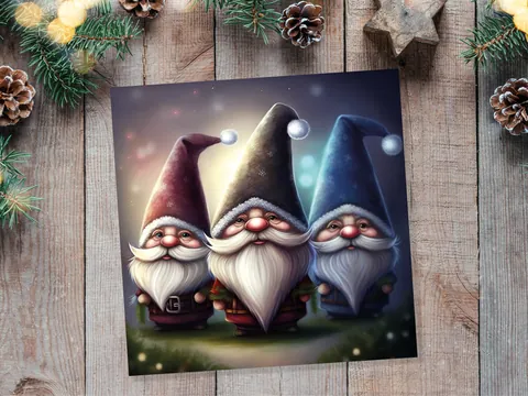 Glowing Gnomes Christmas Card - View 8