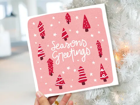 Red Fir Trees Card – Merry Christmas - View 10