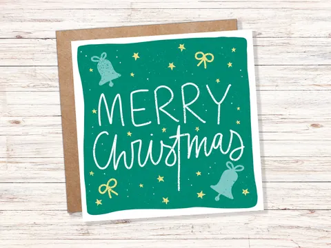 Merry Christmas Bells Card - View 9