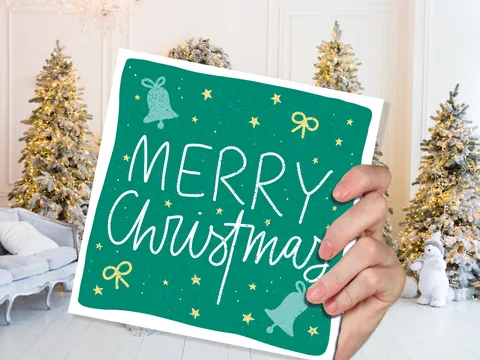 Merry Christmas Bells Card - View 5