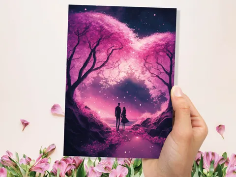 Romantic Walk Valentines Card - View 8