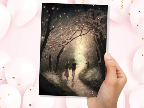 Woodland Walk Anniversary Card