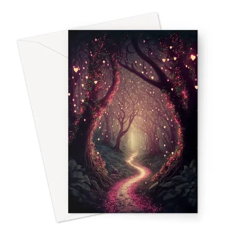 Whimsical Lights Garden Anniversary Card - View 2