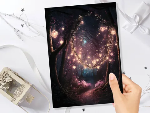 Firefly Garden Anniversary Card