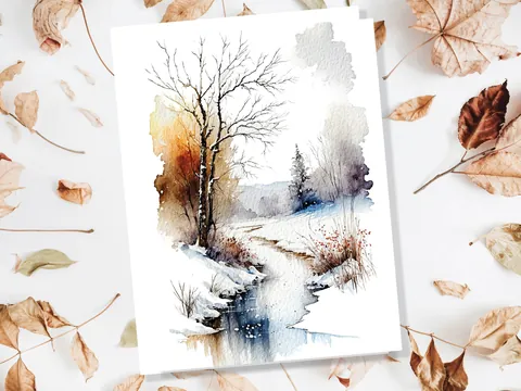 Winter Landscape Card - View 4