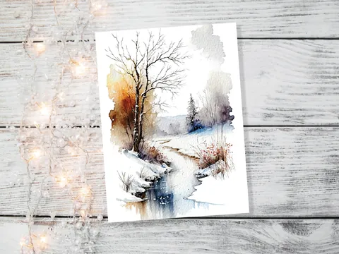 Winter Landscape Card - View 6