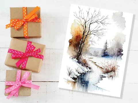 Winter Landscape Card - View 8