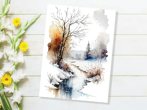 Winter Landscape Card - View 10