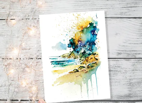 Beach Note Card