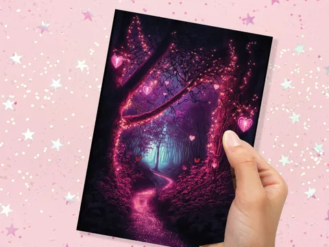 Heart Lights Garden Anniversary Card - View 7