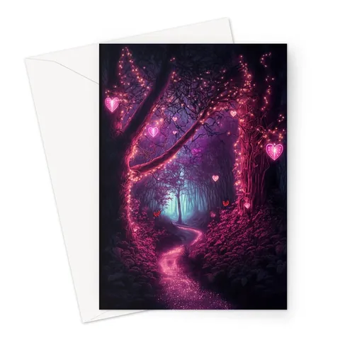 Heart Lights Garden Anniversary Card - View 2