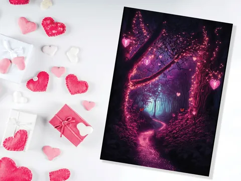 Heart Lights Garden Anniversary Card - View 5