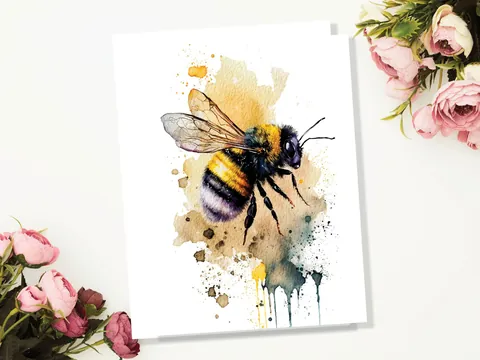 Happy Summer Bumblebee Card